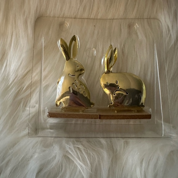 Target Other - Gold Metal Sitting Easter Bunny Spring New